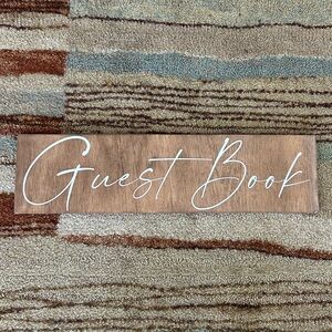 Wooden Guest Book Sign